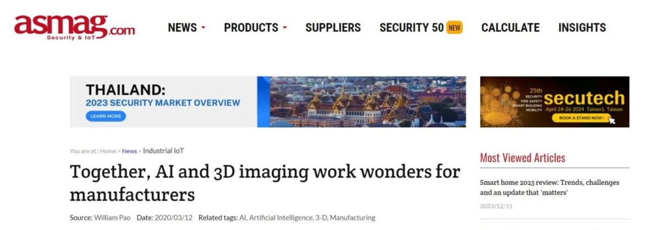 Together, AI and 3D imaging work wonders for manufacturers