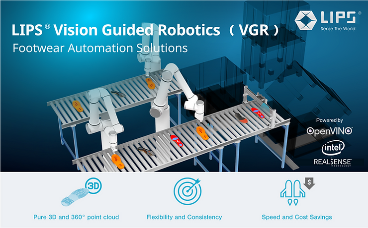 LIPS®視覺引導機器人（VGR）：革命性鞋類自動化