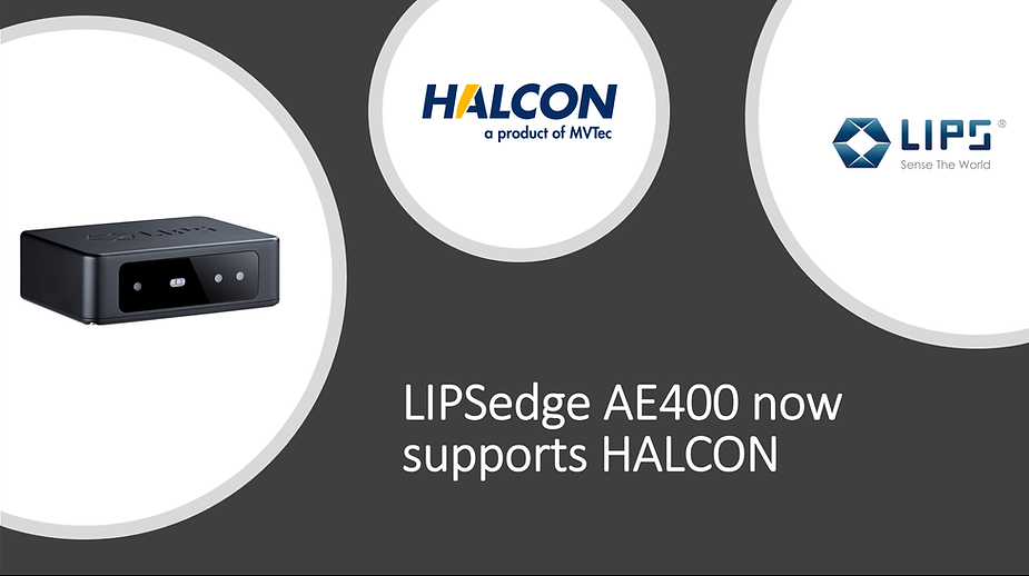 lipsedg ae400 now supports halcon.
