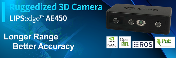 LIPSedge AE450：具有增強深度範圍和精密 IMU 的長距離工業立體相機