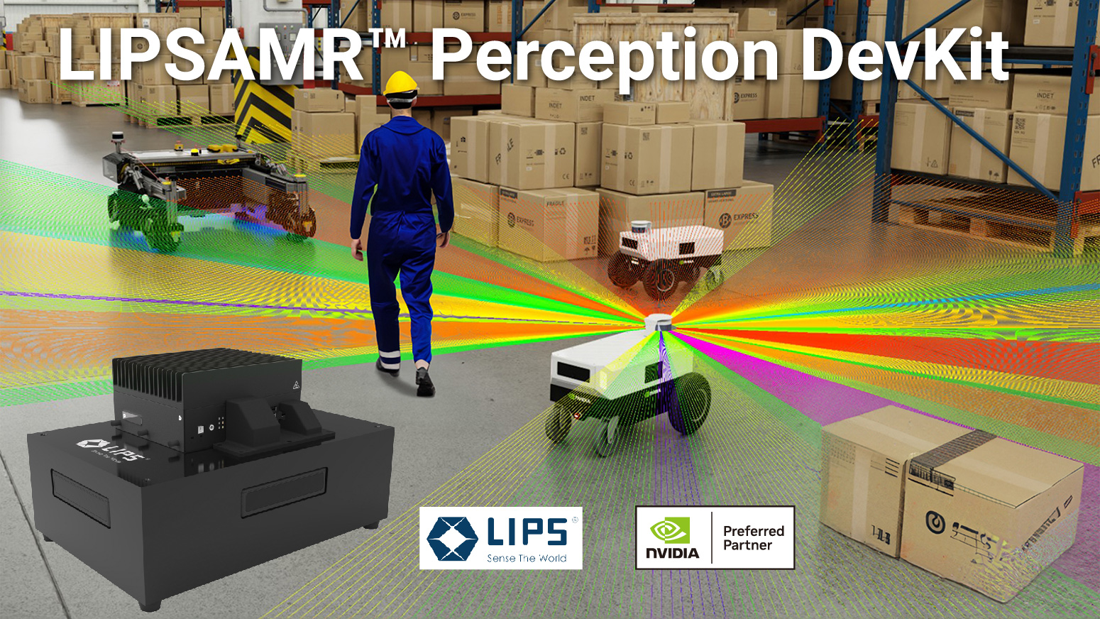 LIPS Unveils Advanced 3DxAI Vision Sensing Solution, Integrated with NVIDIA Isaac Perceptor Reference Workflow, for AMRs